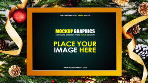 Christmas photo frame-www.mockupgraphics.com
