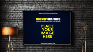 free wall frame mockup - www.mockupgraphics.com