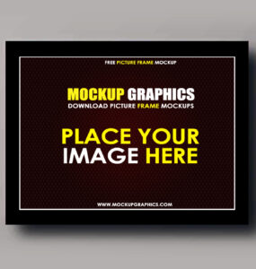free picture frame mockup - www.mockupgraphics.com