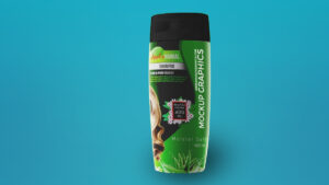 free shampoo bottle mockup - www.mockupgraphics.com