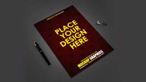 creative flyer mockup - www.mockupgraphics.com
