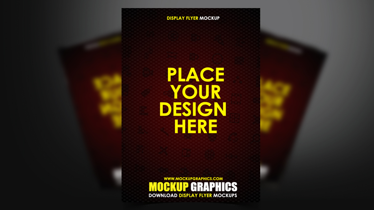 display flyer mockup - www.mockupgraphics.com