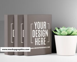  Realistic_Standing_Book_ Mockup_Design_www.mockupgraphics.com