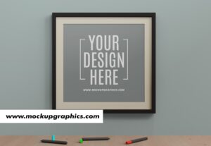  PSD_Frame_With_Markers_Mockup_www.mockupgraphics.com